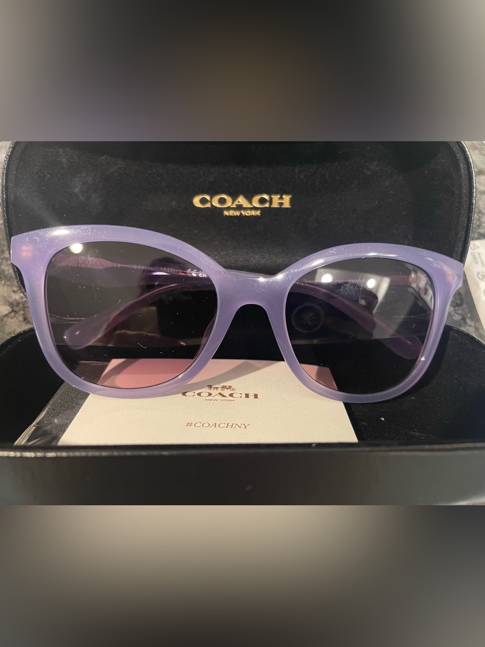 NEW Coach Violet Frame and Lenses Sunglasses - MSRP $181 - Picture 4 of 11